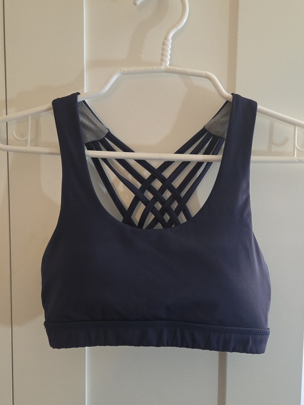 Navy blue Queenie Kee sports bra